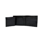 Multi fold Plain Leather Wallet