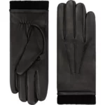 Lorenzo Black Deerskin Leather Gloves