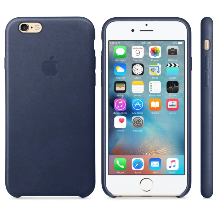 iPhone 6 Leather Case Midnight Blue