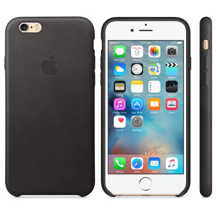 iPhone 6 Leather Case Black