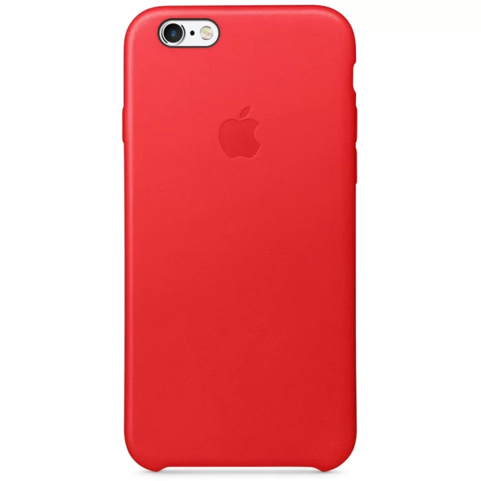 iPhone 6 Leather Case Red