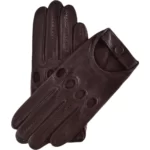 Mario dark brown lambskin leather
