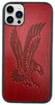 Leather iPhone Case Red Eagle