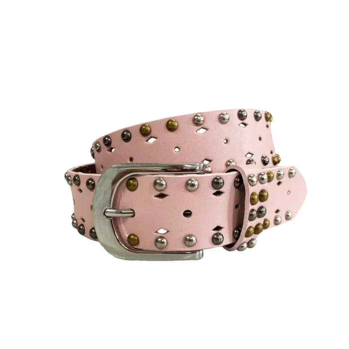 Girls Pink Genuine Leather Belt