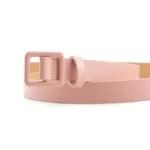 Womens Cute Pink Leather Belt