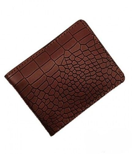 Pocket Brown Crocodile Leather Wallet