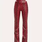 Sarah Cutout Faux Leather Corset Pants