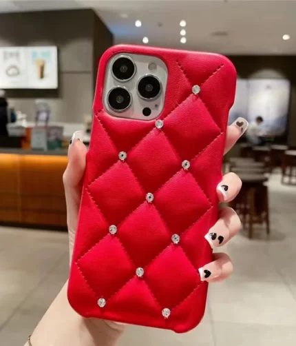 Red Luxury Girl Phone Back Cover