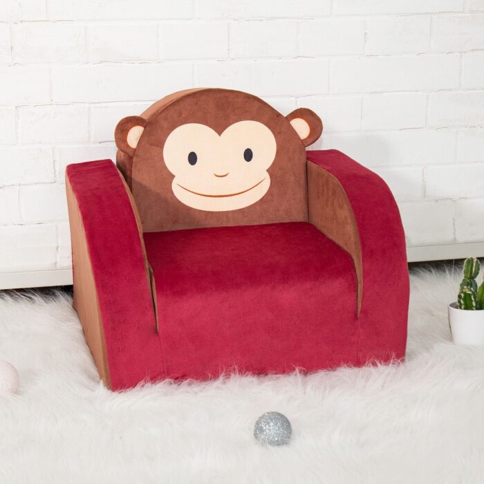 Baby Leather Cute Monkey Lazy Sofa