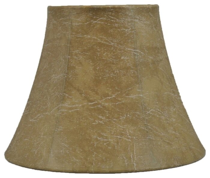 Faux Leather Bell Lampshade