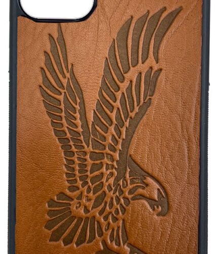 Leather iPhone Case Brown Eagle