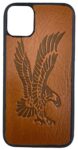 Leather iPhone Case Brown Eagle