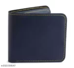 Dosyso Stylish leather navy blue Wallet