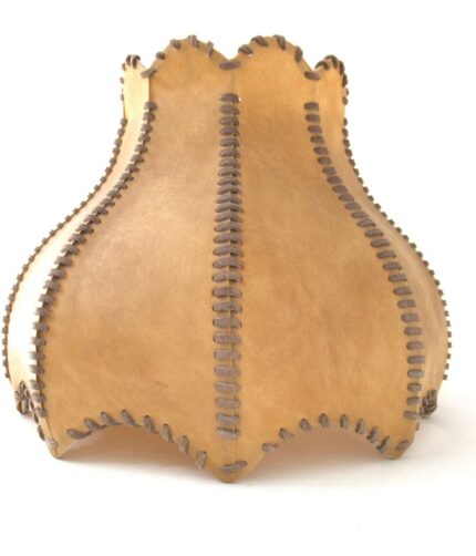 Vintage Leather Lampshade