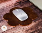 Stitched Buttero Leather Mouse Pad