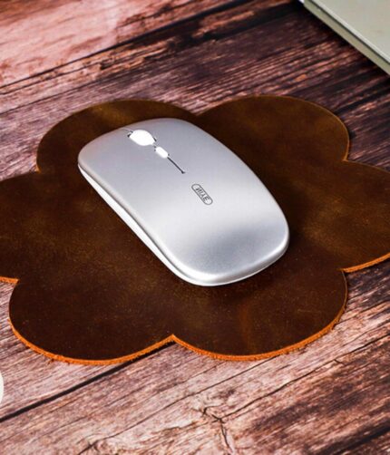 Stitched Buttero Leather Mouse Pad