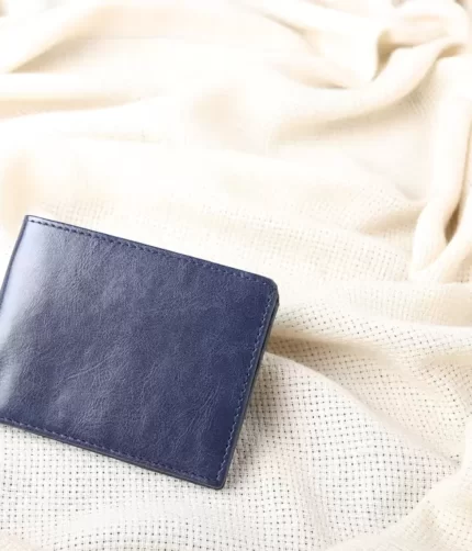 Blue Original Leather Wallet