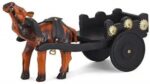 Decorative Leather Camel Cart