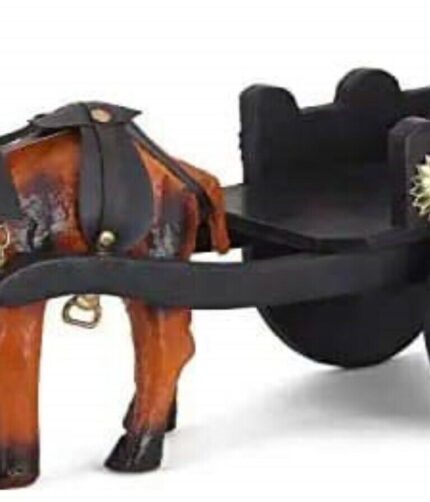 Decorative Leather Camel Cart