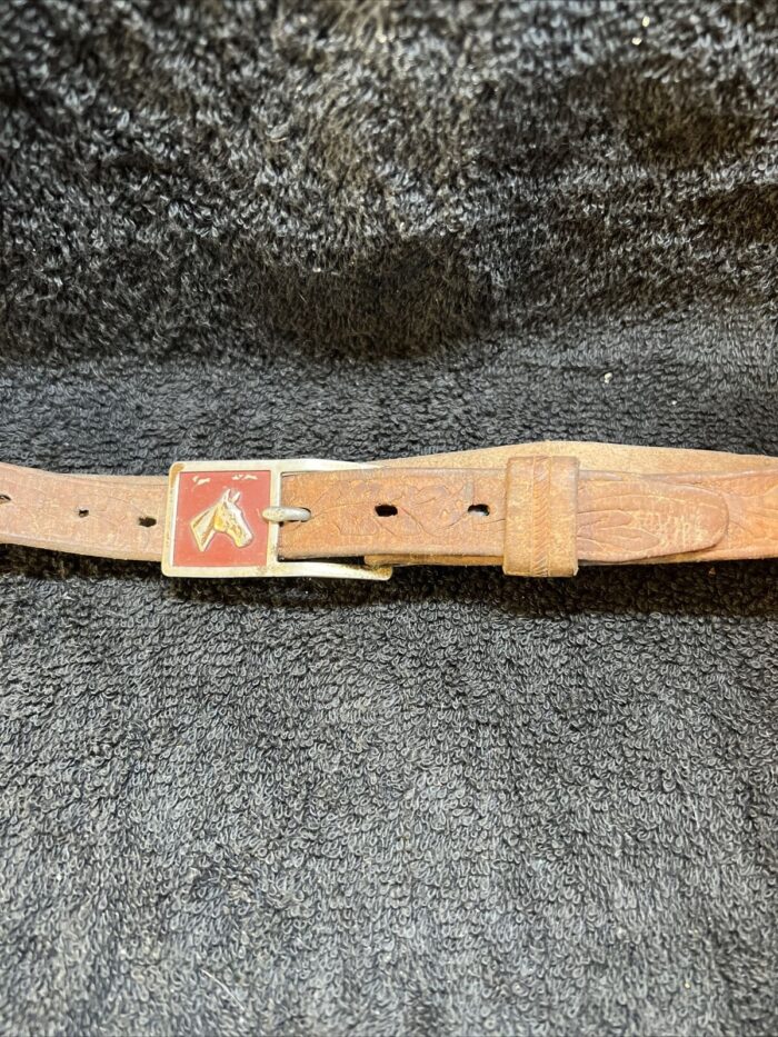 Vintage Lone Ranger Boys Leather Belt