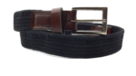 Black Stretch Leather Belt