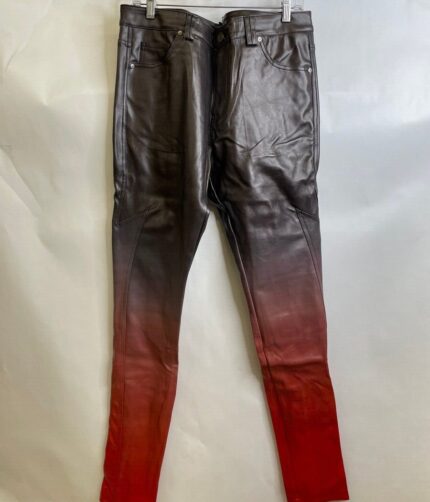 PLTKS Barlow Flare Stacked Leather Pant