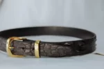 Croc Belt Effect Leather