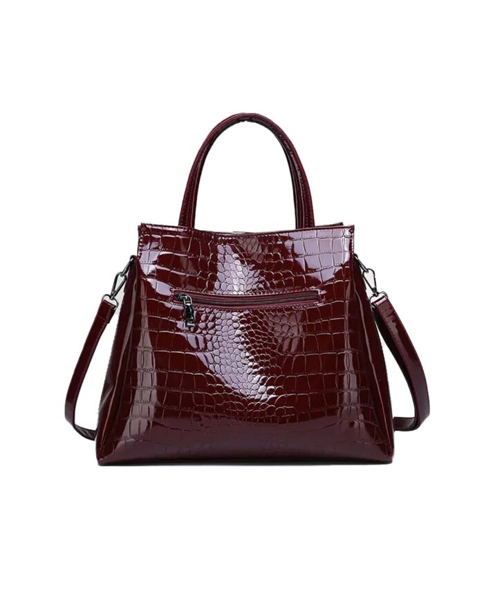 Glossy Patent Leather Women Bag Set,Women Bag Set,Glossy Patent Leather