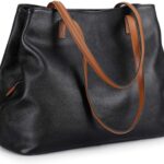Leather tote bag with zipper,tote bag with zipper, bag with zipper