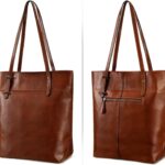 Vintage Genuine Leather Tote Shoulder Bag, Leather Tote Shoulder Bag,Genuine Leather Tote Shoulder Bag