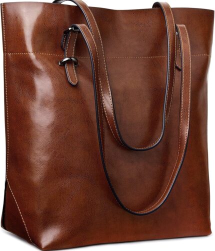 Vintage Genuine Leather Tote Shoulder Bag,Genuine Leather Tote Shoulder Bag, Leather Tote Shoulder Bag