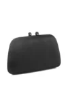 Party Wear Leather Black Clutch ,Leather Black Clutch