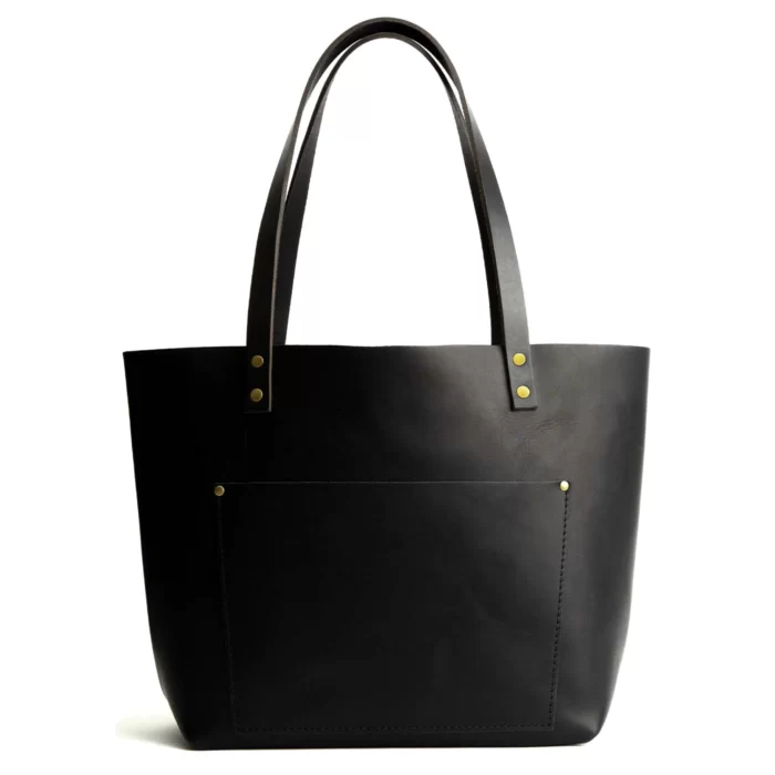 Black Leather Tote Bag, ladies Black bag, tote bags