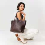 Coldbrew Leather Tote Bag, ladies Coldbrew bag, tote bags