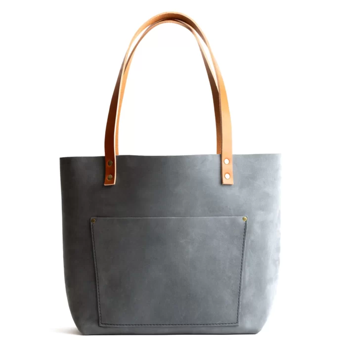 Grey Leather Tote Bag, ladies Grey bag, tote bags