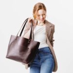 Grizzly Leather Tote Bag, ladies Grizzly bag, tote bags