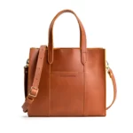 Lola Crossbody Tote, Lola Crossbody Tote in Brown, Brown Leather Tote Bag.ladies brown bag. tote bags
