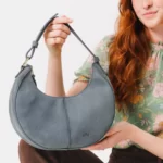 Moon Style Leather Grey HandBags ,Moon Style ,Leather Grey HandBags