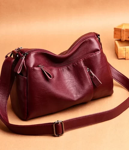 Sheepskin Leather Shoulder CrossBody Bag,Leather Shoulder CrossBody Bag