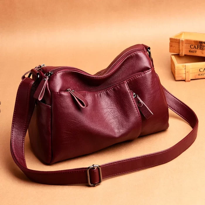 Sheepskin Leather Shoulder CrossBody Bag,Leather Shoulder CrossBody Bag