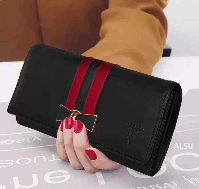 Casual Black Red Clutch ,Black Red Clutch