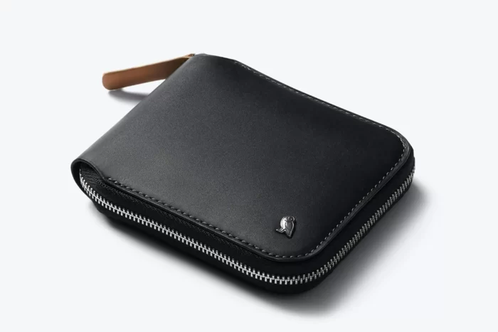 Men Zip Leather Wallet