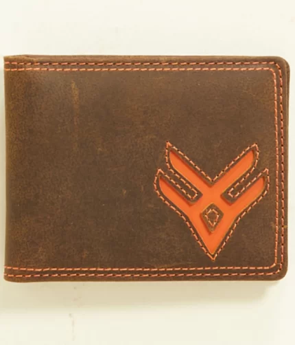 HAWX MEN ORANGE LOGO WALLET ,ORANGE LOGO WALLET`