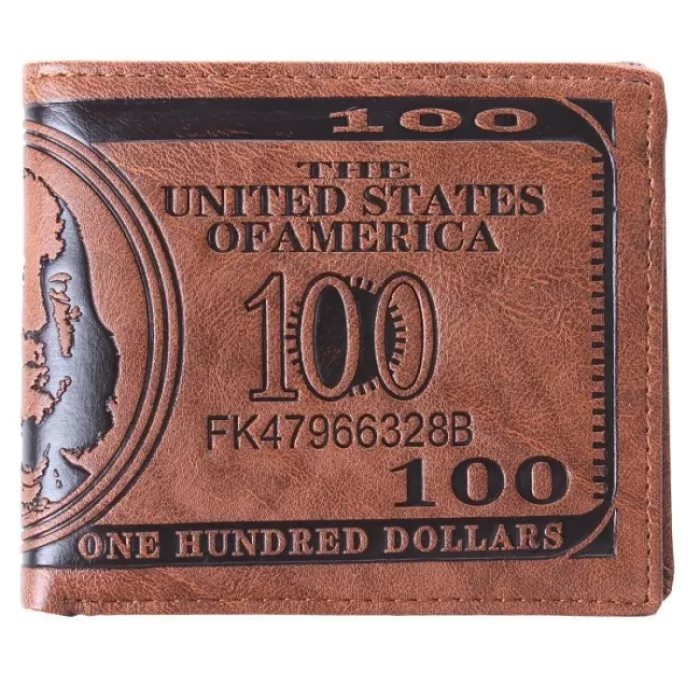 Leather Brand Men Dollar Wallet