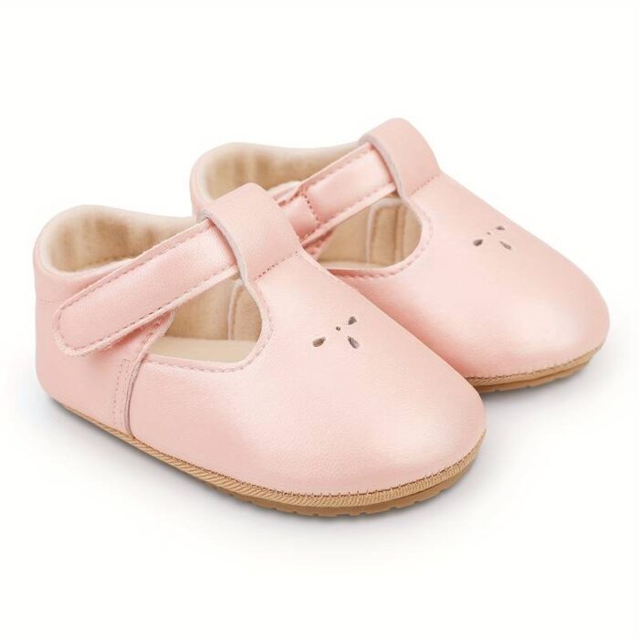 Baby Girls Leather Pink Princess Shoes ,Pink Princess Shoes