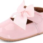 Soft Sole Baby Pink Leather Shoes ,Pink Leather Shoes