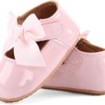 Soft Sole Baby Pink Leather Shoes ,Pink Leather Shoes