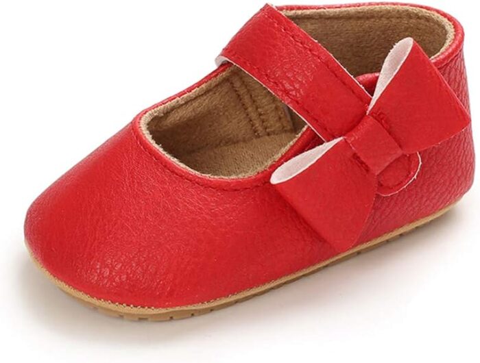 Soft Sole Baby Red Leather Shoes ,Red Leather Shoes