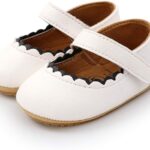 Soft Sole Baby Cream Leather Shoes ,Cream Leather Shoes