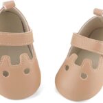 Soft Sole Baby Peach Leather Shoes ,Peach Leather Shoes